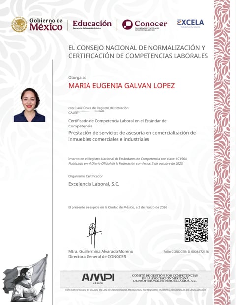 Certificación oficial CONOCER